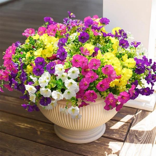 🌸 Spring/Summer Home Decor - 🌿 Artificial Silk Colored Morning Glory 12/stem